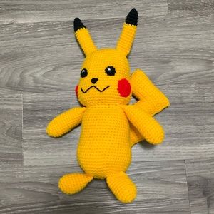 Handmade macrame pikachu